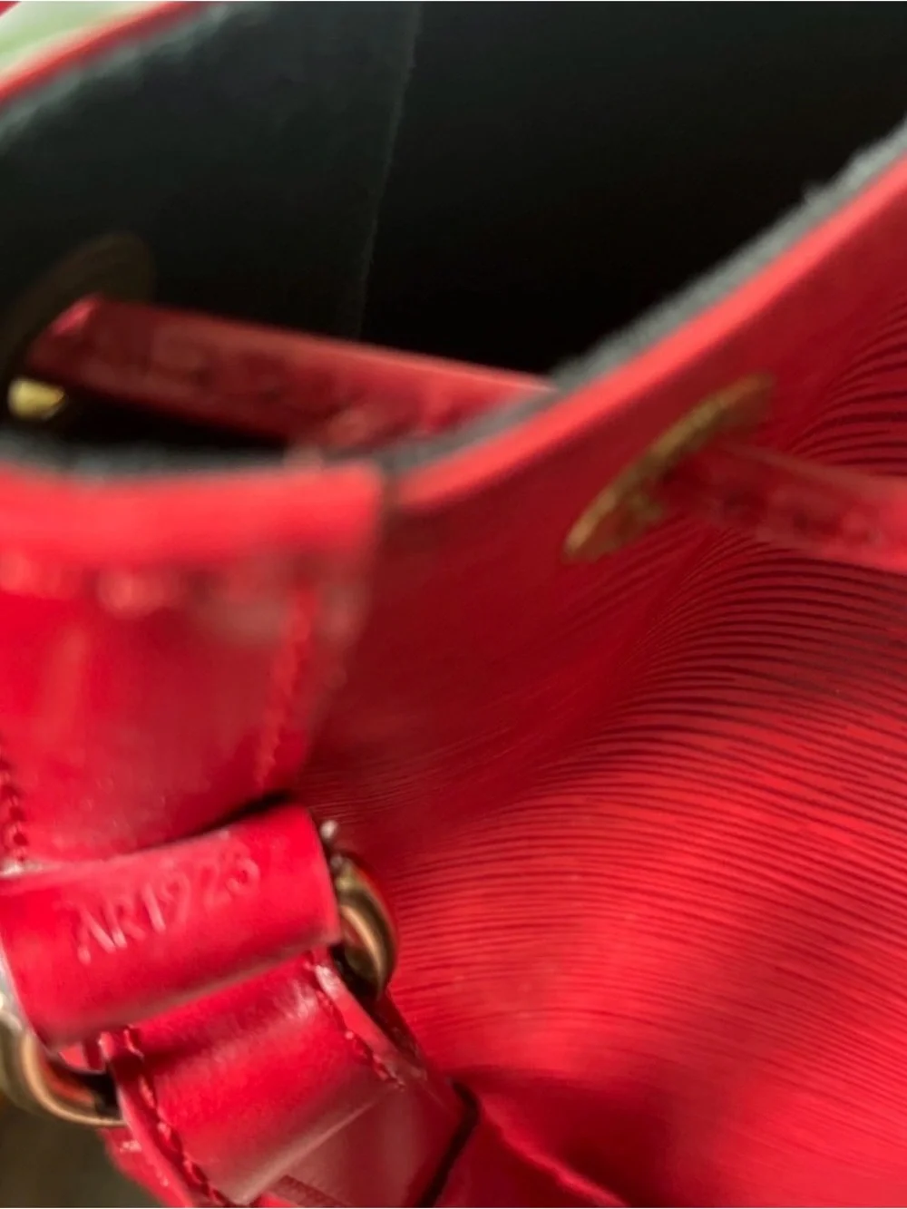 Louis Vuitton Red Epi Leather Noe Bucket Bag
